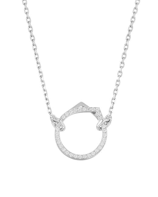 Repossi Antifer 18K Pav Diamond Pendant Necklace