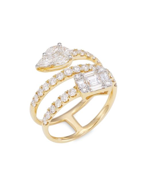 Saks Fifth Avenue Collection Effy 14K Gold Diamond Wraparound Ring