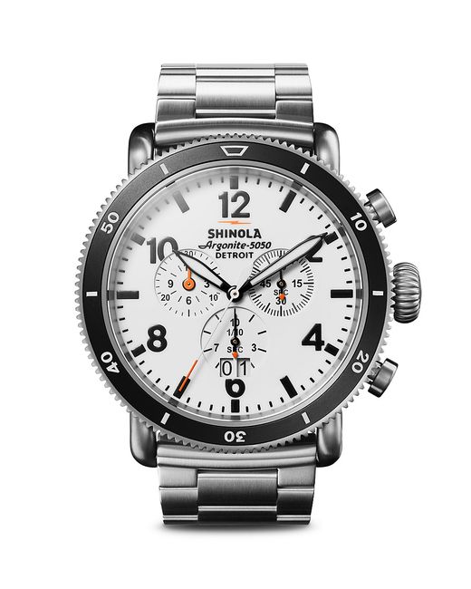 Shinola The White Hurricane Bracelet Watch