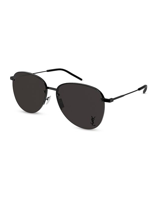 Saint Laurent Metal 61MM Navigator Sunglasses