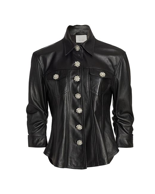 Cinq a Sept Jeweled Scrunched Canyon Jacket