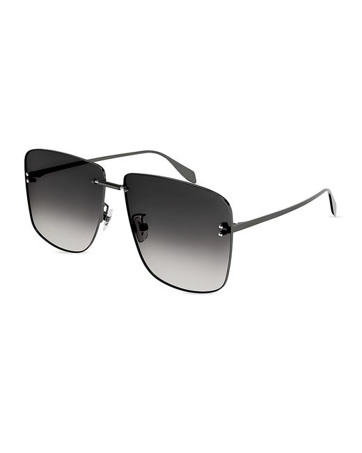 Alexander McQueen Icons Am0343s-001 64MM Sunglasses
