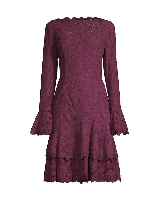 Shani Tiered Flounce Lace Dress