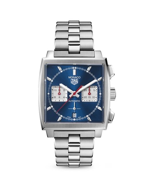 Tag Heuer Monaco Blue Dial Chronograph 39MM Bracelet Watch