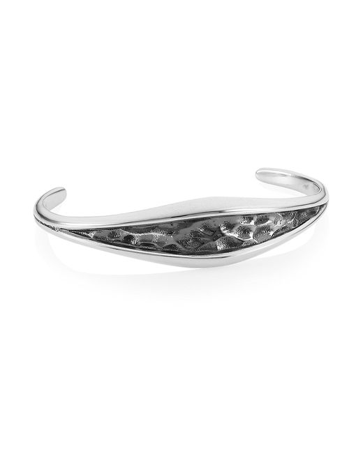 King Baby Studio Armor Hammered Sterling Cuff