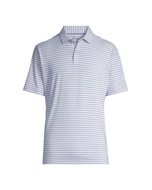 Peter Millar Surf Drirelease Natural Touch Stripe Polo Shirt With Sean Self Collar