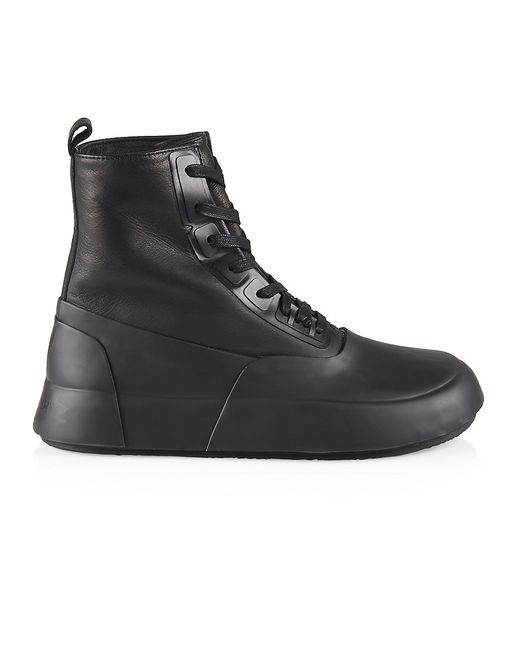 Ambush Leather Mix High-Top Sneakers