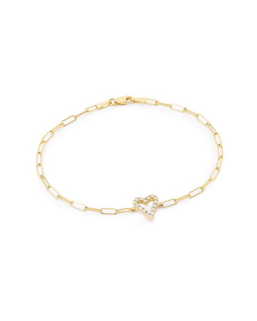 Saks Fifth Avenue Collection 14K Gold Heart Bracelet