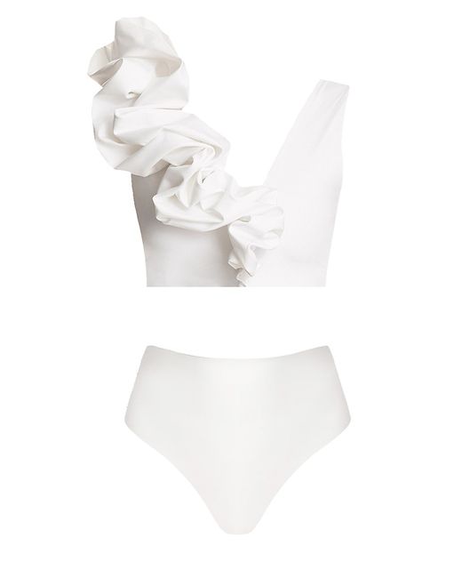 Maygel Coronel Rosa Ruffle Bikini Set