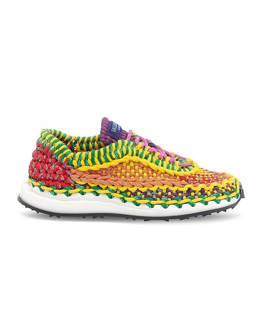 Valentino Crochet Knit Sneakers