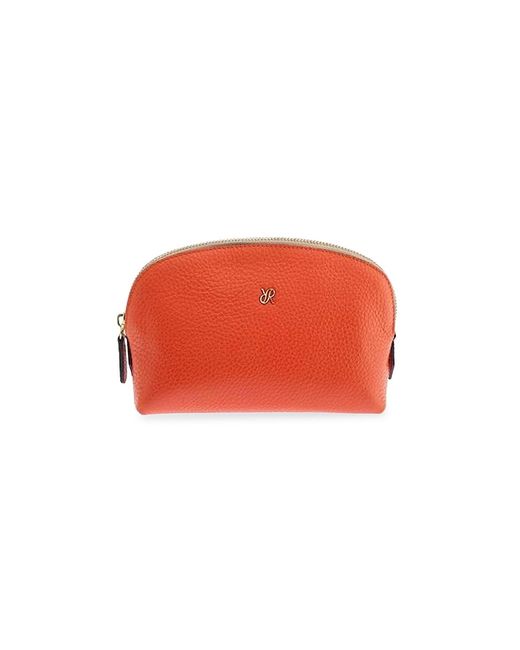 Rapport London Leather Small Makeup Pouch