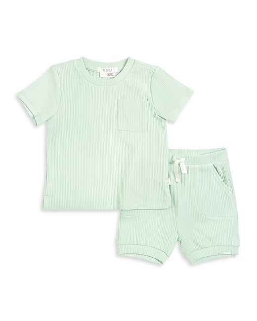 FIRSTS by petit lem Baby Boys Pears 2-Piece T-Shirt Shorts Set