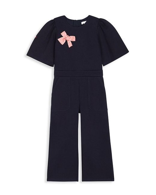 Chloé Little Girls Milano Bow-Accented Jumpsuit