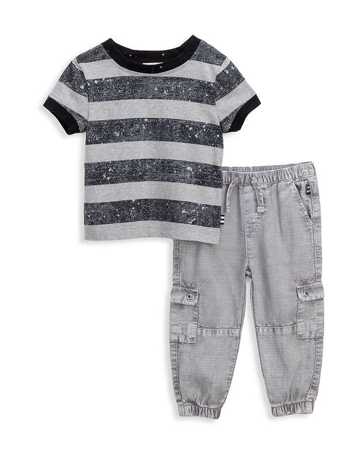 Splendid Babys Little Boys 2-Piece Stripe Cargo Pants Set