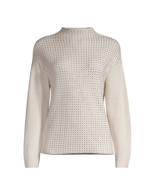 Elie Tahari Sequin-Embellished Pullover Sweater