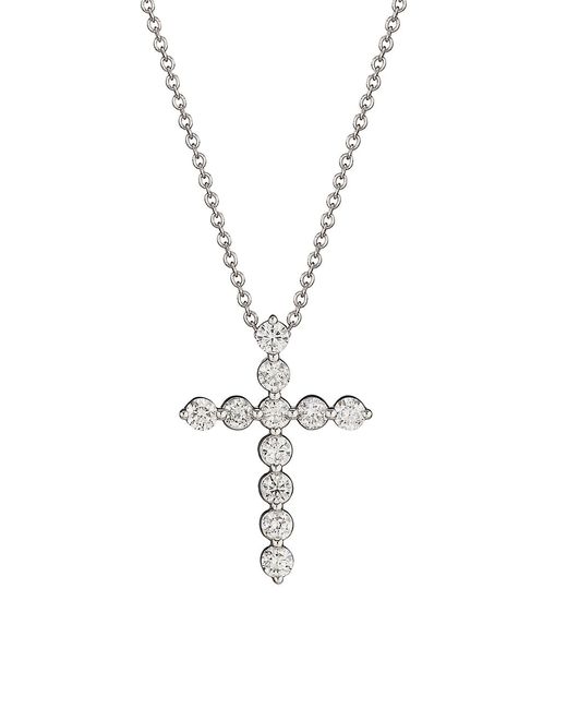 Saks Fifth Avenue Collection 14K Diamond Cross Pendant Necklace