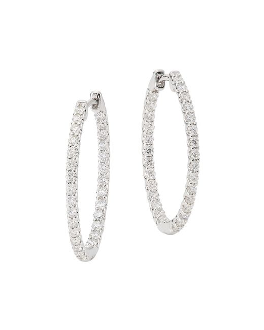 Saks Fifth Avenue Collection 14K Diamond Hoop Earrings