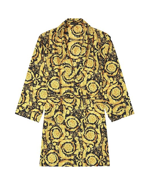 Versace Printed Silk Robe