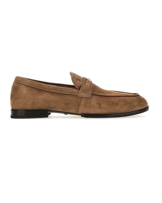 Tod's Suede Buckled Loafers