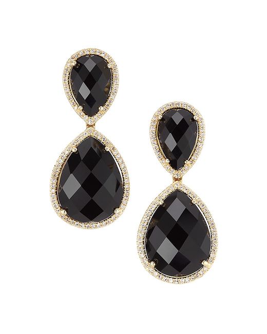 Saks Fifth Avenue Collection 14K Diamond Drop Earrings