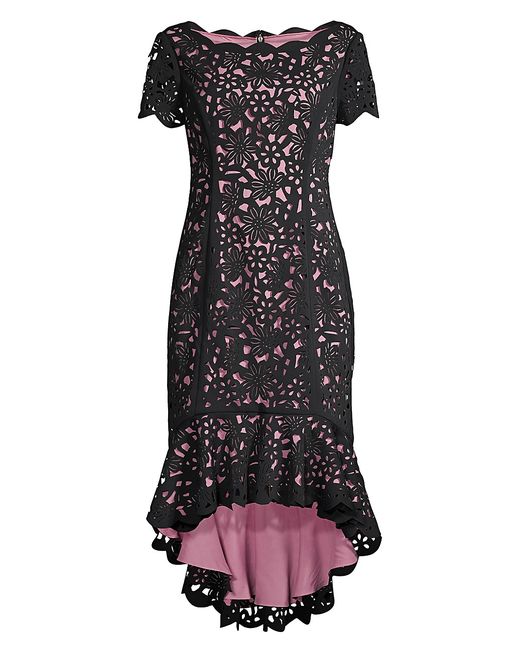 Shani High-Low Crepe Dress