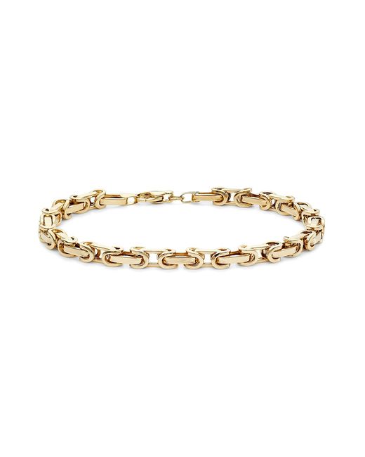 Saks Fifth Avenue Collection 14K Gold Square Byzantine Bracelet