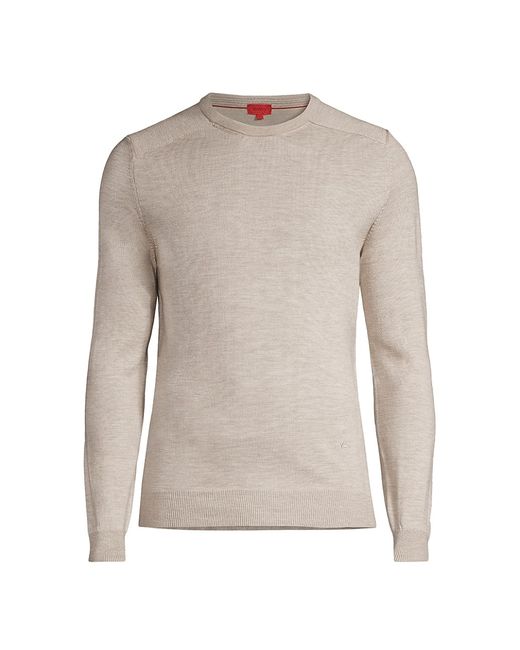 Isaia Lighweight Wool-Blend Crewneck Sweater