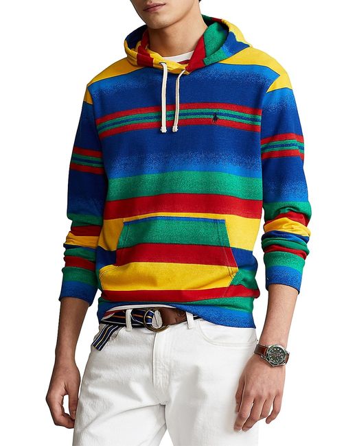 Polo Ralph Lauren Striped Terry Hoodie Sweatshirt