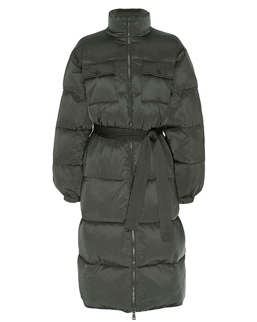 Good American Long-Line Belted Puffer Coat