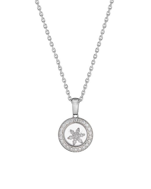 Chopard Happy Diamonds 18K Diamond Snowflake Pendant Necklace