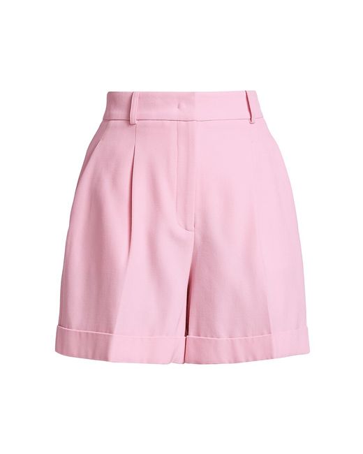 Michael Kors Collection High-Waist Pleated Cuffed Shorts