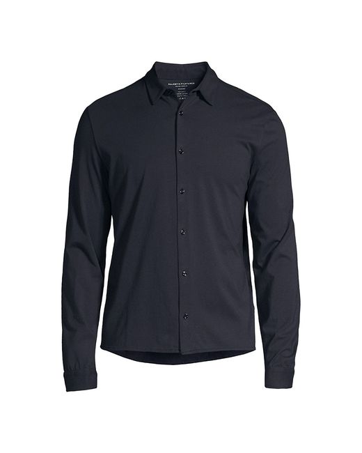 Majestic Collared Button-Up Shirt