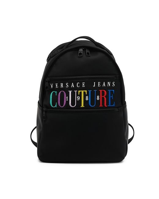 Versace Jeans Couture Multicolor Embroidered Logo Backpack