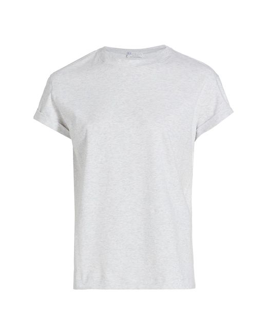 Brunello Cucinelli Rolled Sleeve T-Shirt