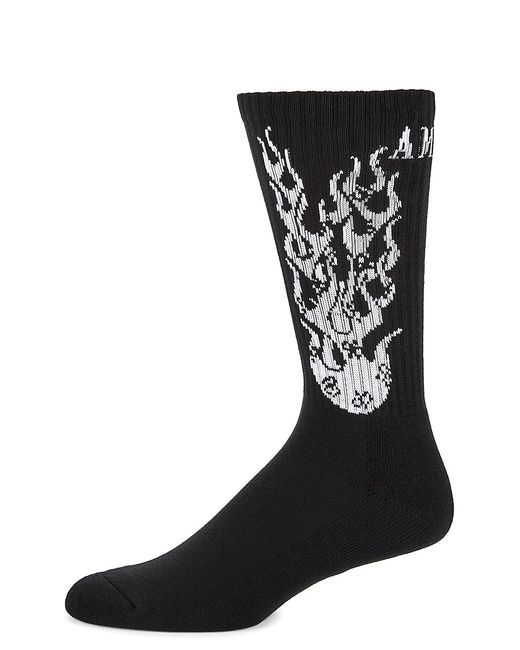 Amiri Flames Calf Socks