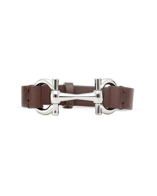 Salvatore Ferragamo Leather Horse Bit Bracelet