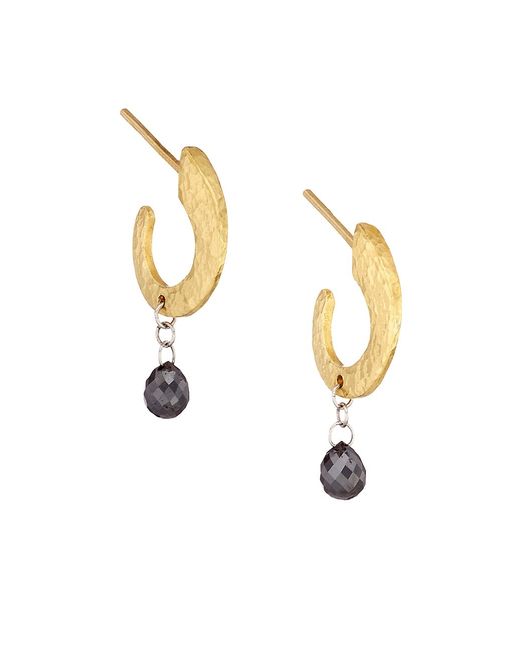 Gurhan Dew Diamond 24K Gold Drop Earrings