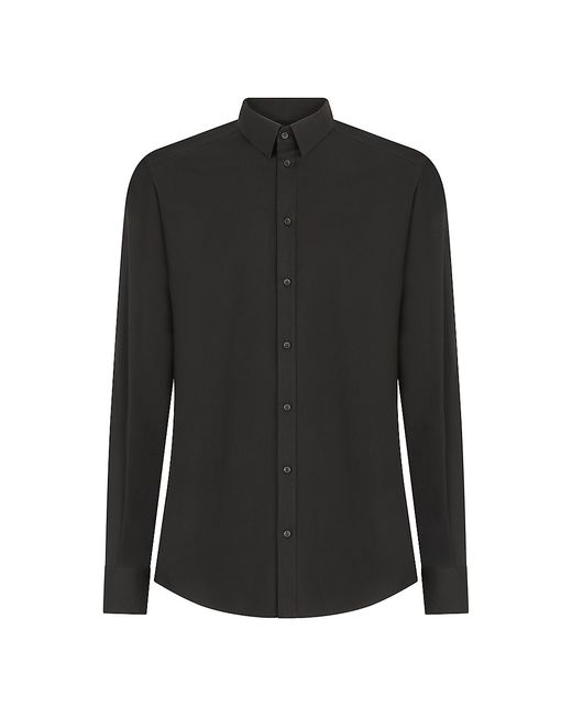 Dolce & Gabbana Long-Sleeve Stretch Cotton Shirt
