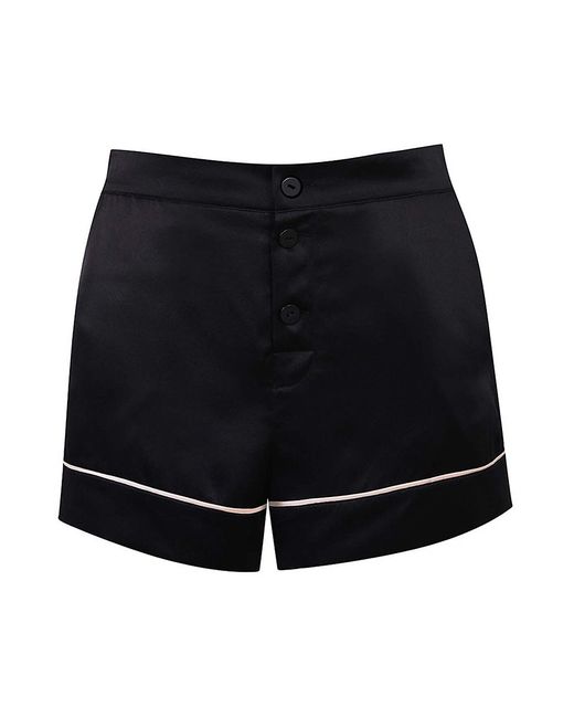 Agent Provocateur Classic Contrast-Piping Pajama Shorts