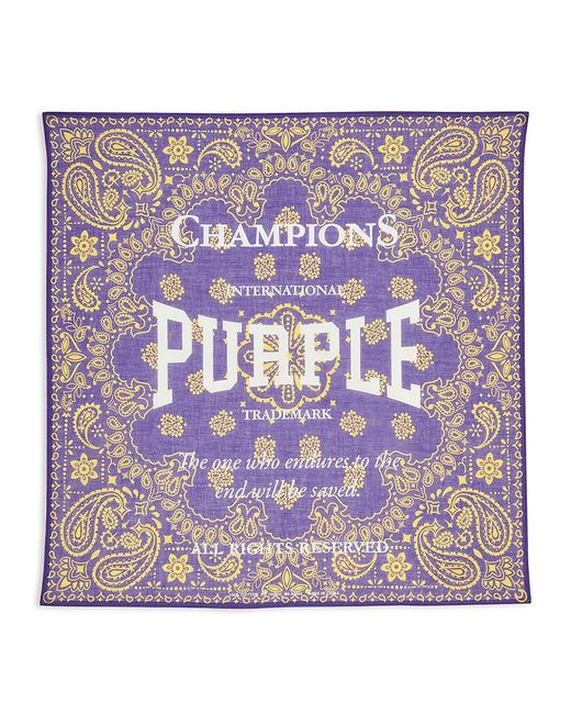 Purple Brand Champions Square Logo Scarf