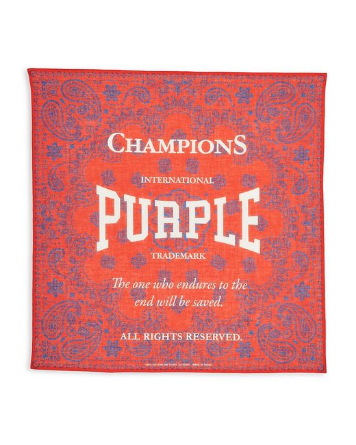 Purple Brand Logo Scarf
