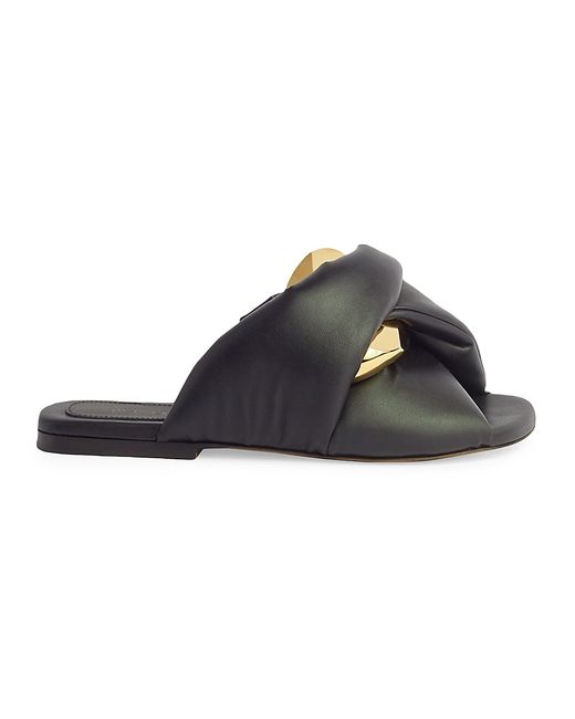 J.W.Anderson Twisted Leather Slip-On Sandals