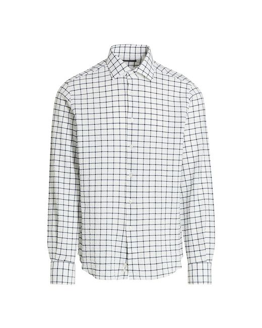 Saks Fifth Avenue COLLECTION Checkered Print Long-Sleeve Shirt