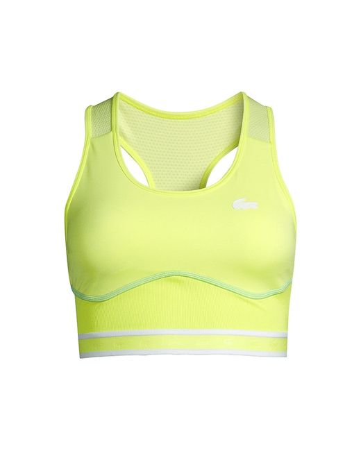 Lacoste Mixed-Material Racerback Sports Bra