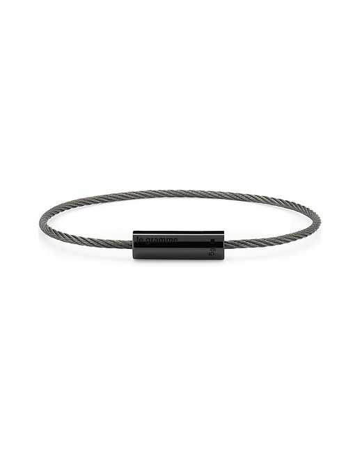 Le Gramme 5G Polished Ceramic Cable Bracelet