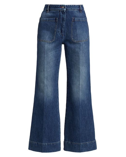 Victoria Beckham Alina High-Rise Wide-Leg Jeans