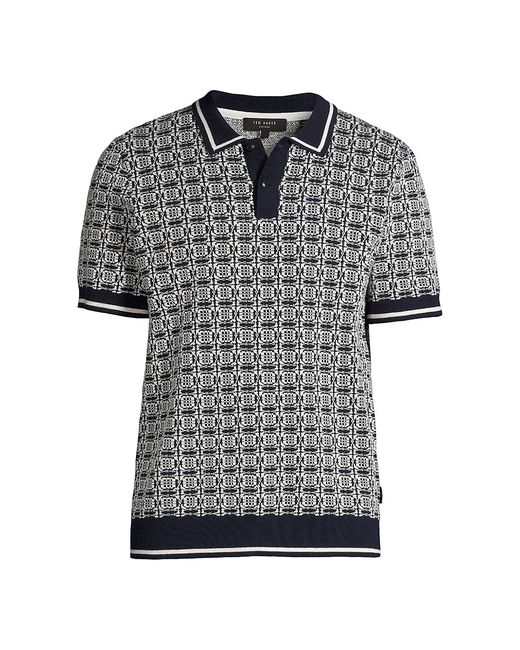 Ted Baker Jacquard Pattern Knit Polo