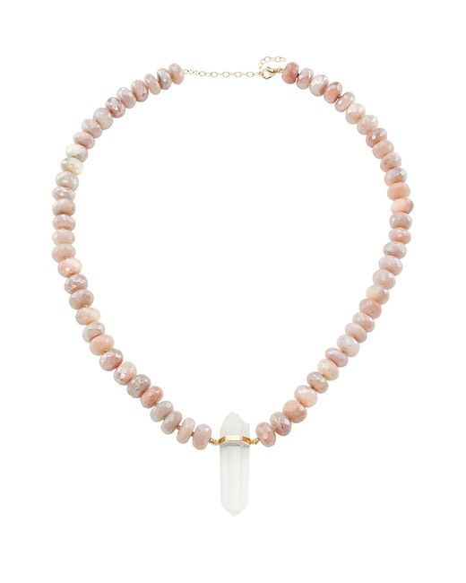 Jia Jia Oracle Faceted Moonstone Crystal Necklace