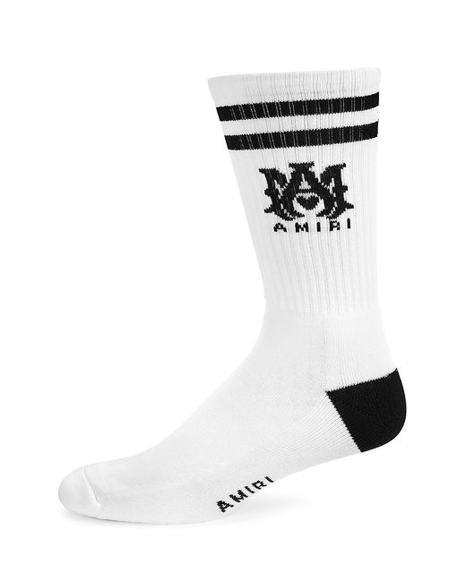 Amiri Ribbed Logo Athletic Socks