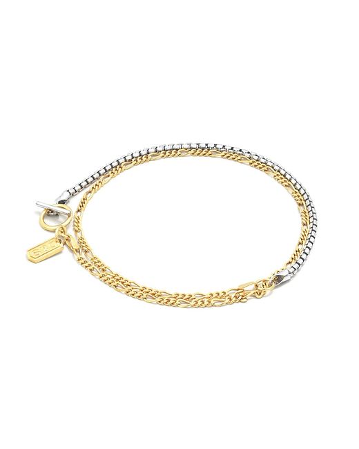 Degs & Sal Goldplated Dual Chain Bracelet